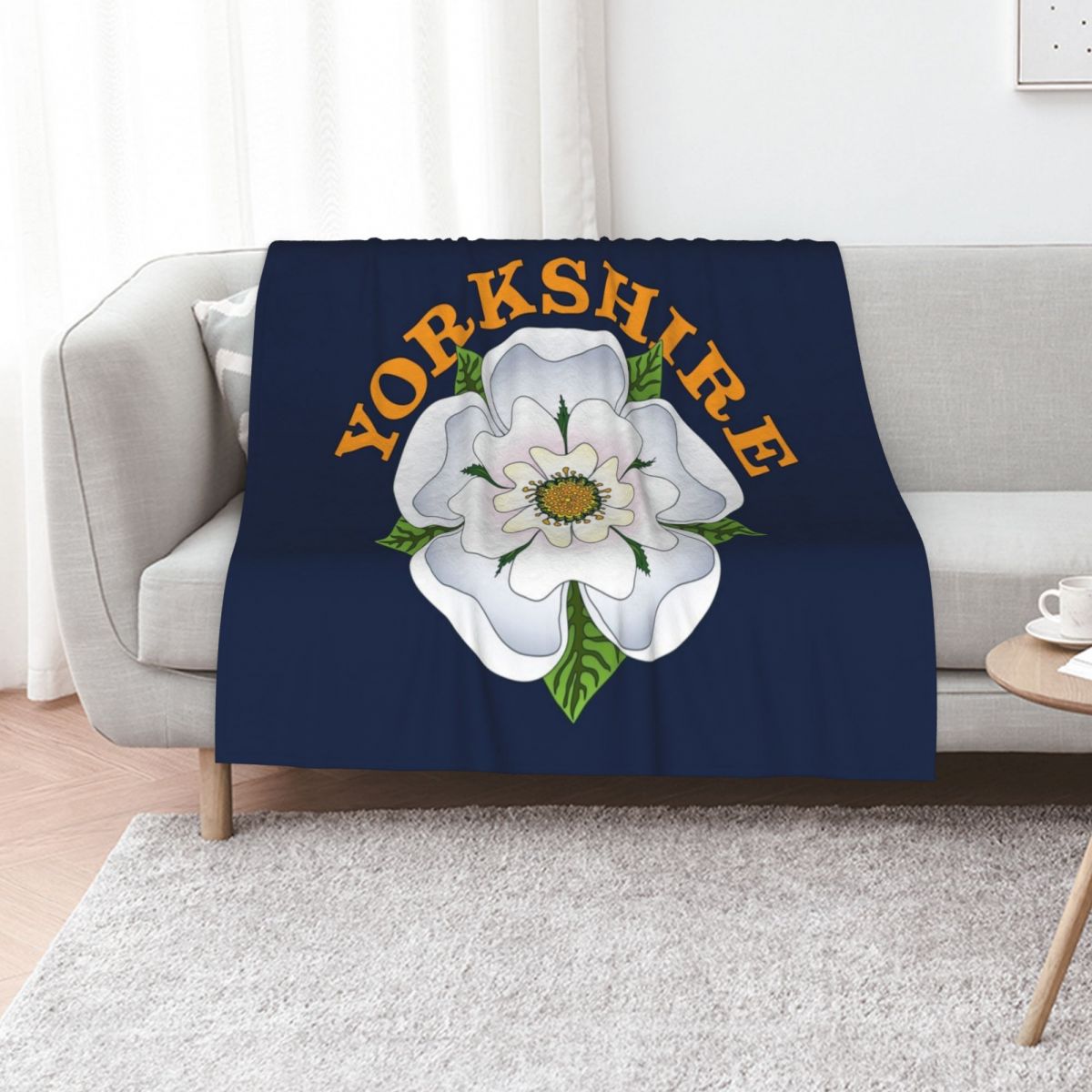 3D Printing Yorkshire - Manta decorativa con diseño de rosa