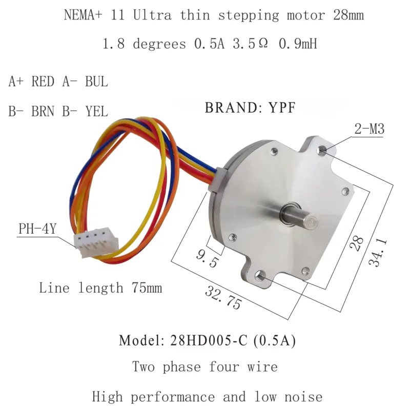 Motor paso a paso ultrafino Ne - Stepper Motor reseña y precio