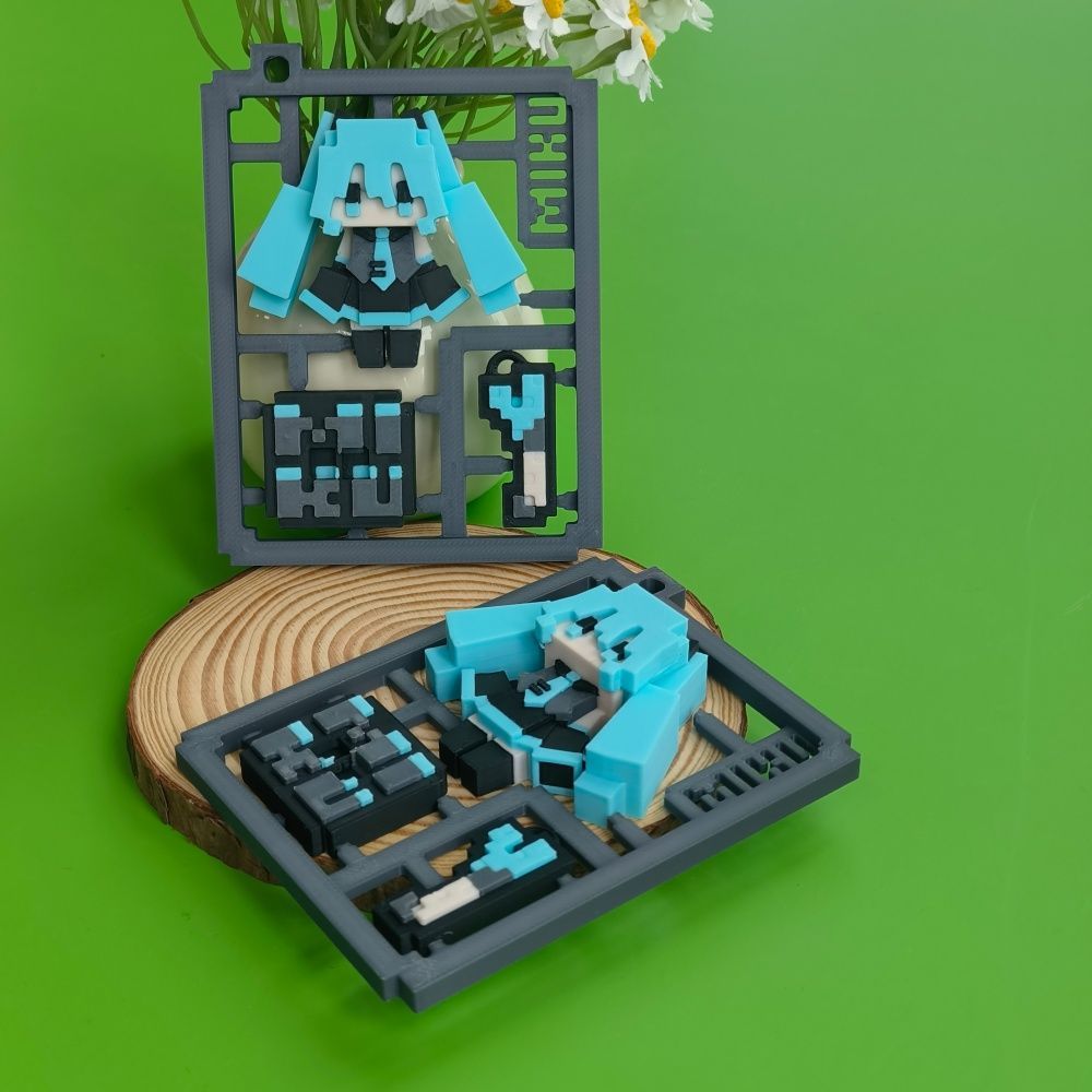 Modelo semiensamblado de Hatsu - 3D Printing Model Free reseña y precio