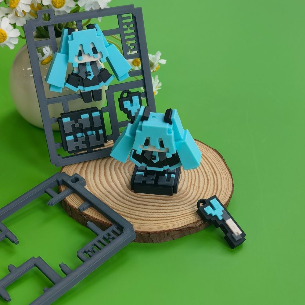 Modelo semiensamblado de Hatsu - 3D Printing Model Free reseña y precio